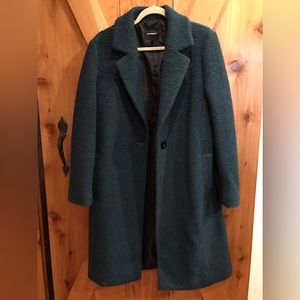 Express green trench coat